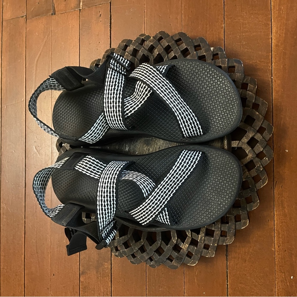 Chaco Mega Z/Cloud Wide Strap Sandal Women Prong Black